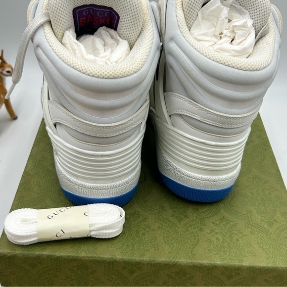 Women’s Gucci basket high top sneakers size 37 made in Italy - Picture 7 of 10